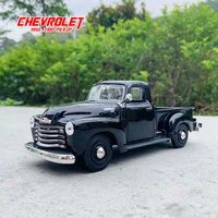 maisto 125 1950 chevrolet 3100 pickup black simulation alloy car model crafts decoration collection toy tools gift