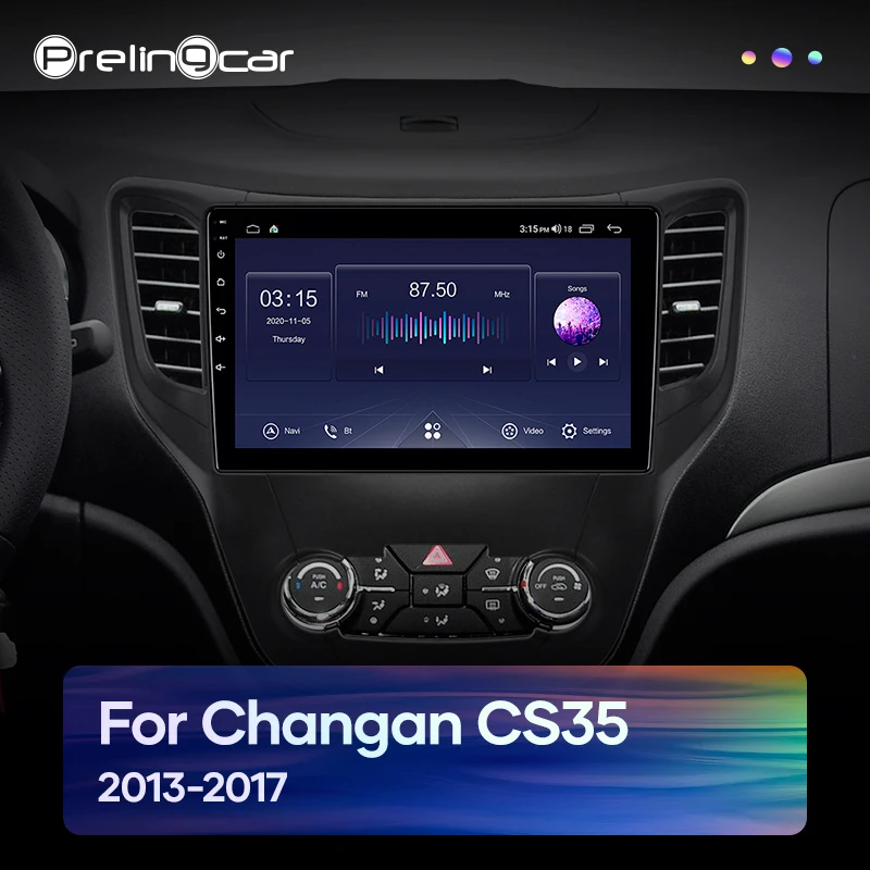 Автомагнитола Prelingcar Android 9 0 для Changan CS35 2013 2018 мультимедийный видеоплеер GPS
