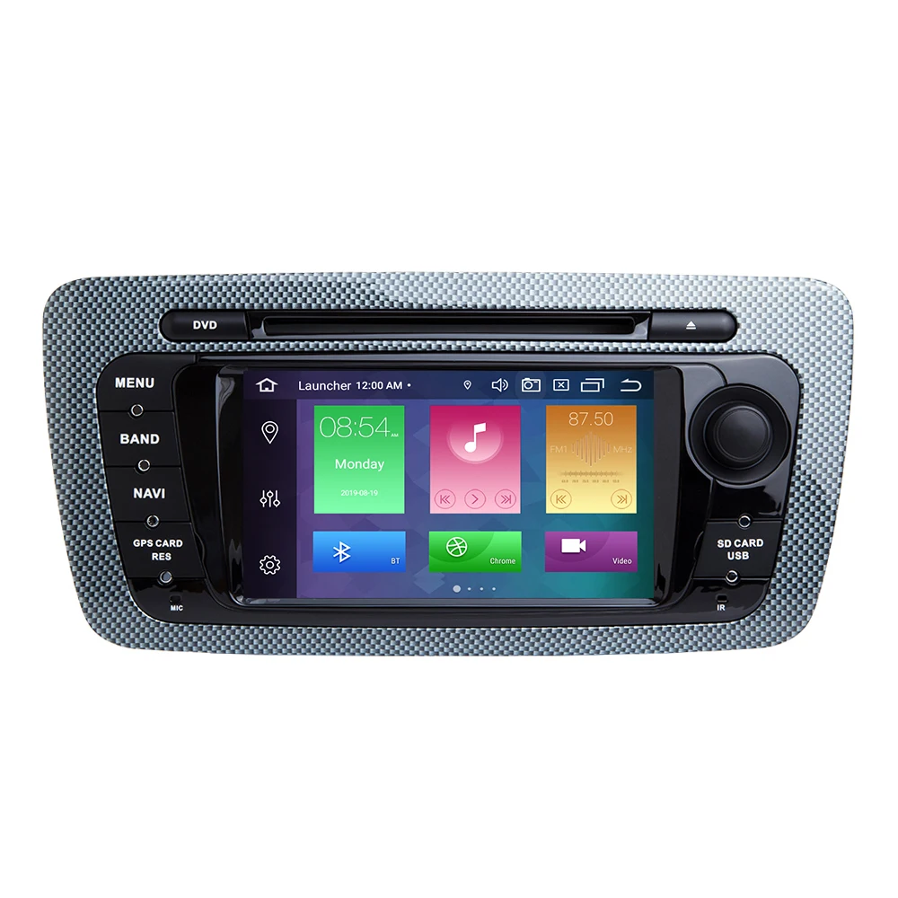 Автомагнитола IPS DSP 64 ГБ 2 Din Android 9 мультимедийный навигатор с GPS DVD для Seat Ibiza 6J MK4