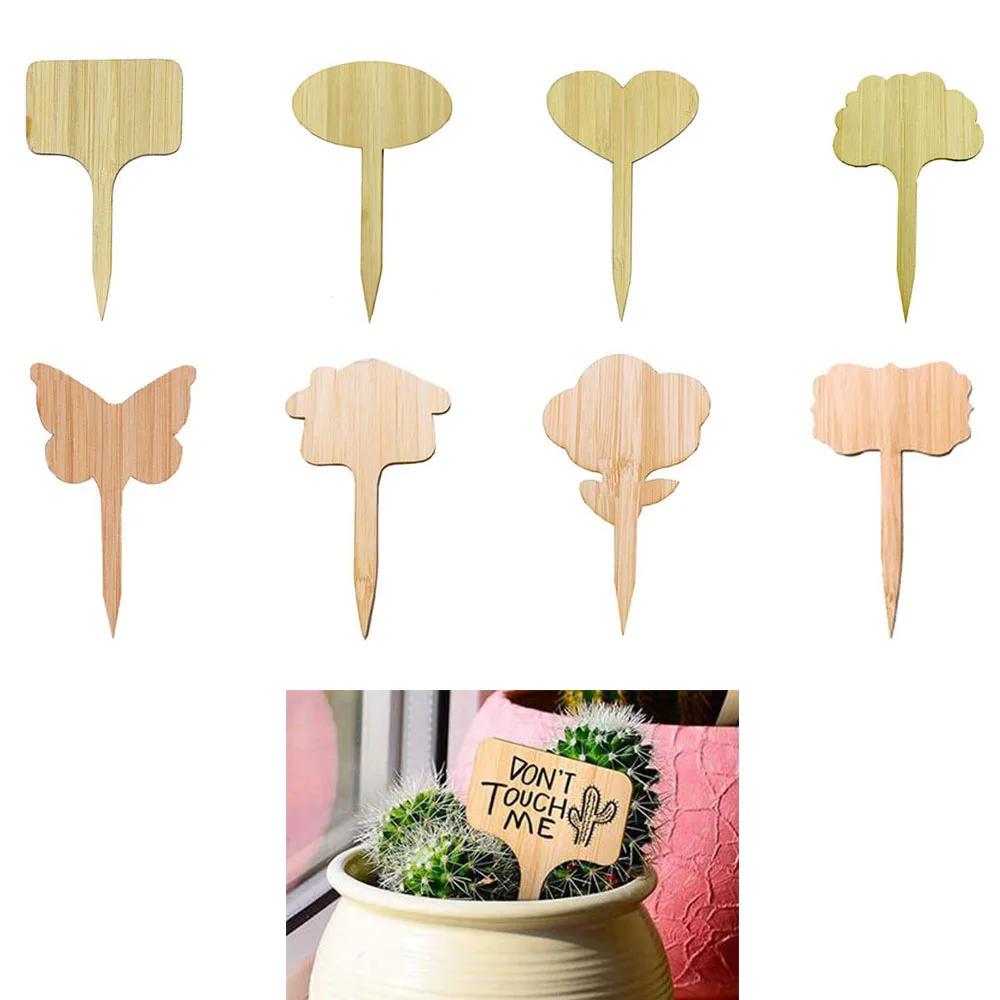 15 шт./лот бамбуковые этикетки для растений экологически чистые деревянные бирки