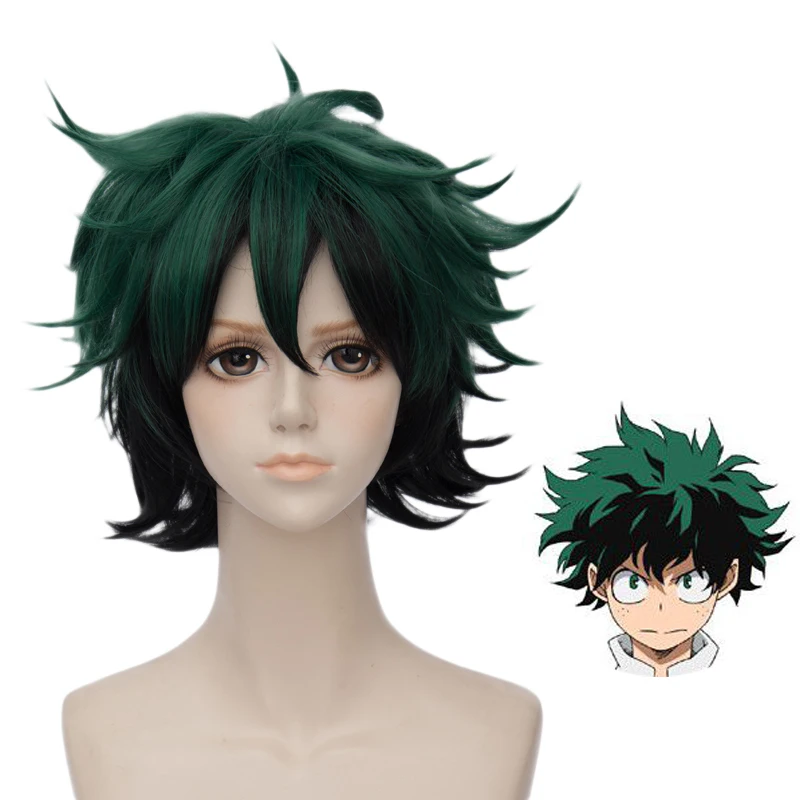 

Boku No Hero Academia Cosplay Wigs My Hero Academia Izuku Midoriya Ochako Green Yellow And Red Men Women Short Hair