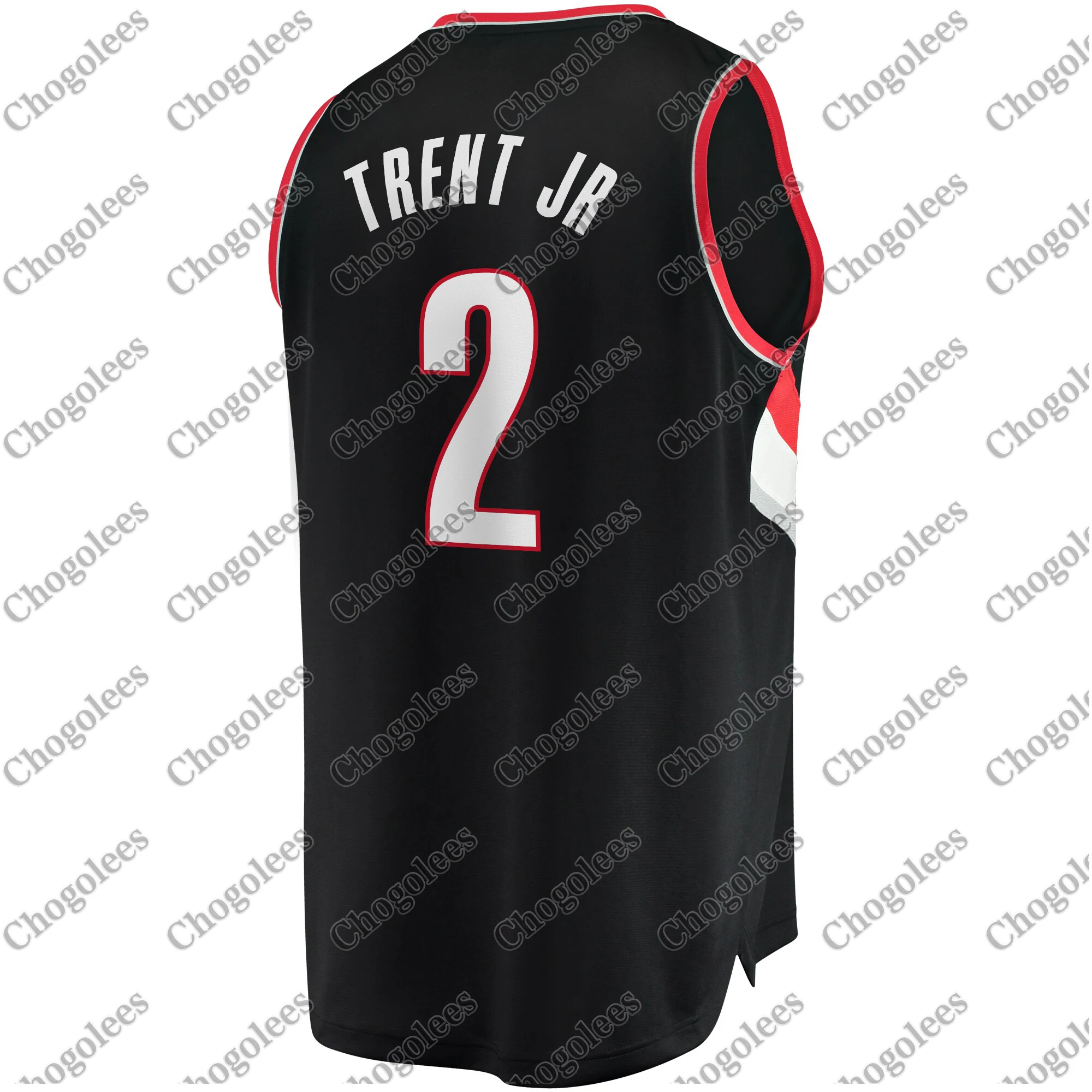 

Men Basketball Jersey Gary Trent Jr. Portland Trail Branded Fast Break Player Jersey Icon Edition Black