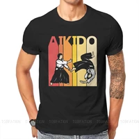 vintage retro style tshirt aikido hapkido boken tanto jo martial arts top quality gift clothes t shirt short sleeve ofertas