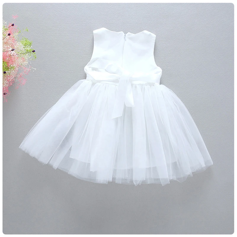 2020 Summer Girls Dresses Baby Clothing Floral Mesh Sleeveless Kids for Toddler Princess Dress New Fashion | Детская одежда и