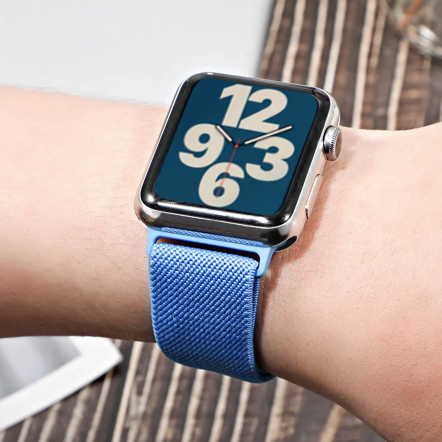 Scrunchie Strap for Apple watch band 44mm 40mm 38mm 42mm Adjustable Elastic Nylon solo Loop bracelet iWatch series 3 4 5 6 se