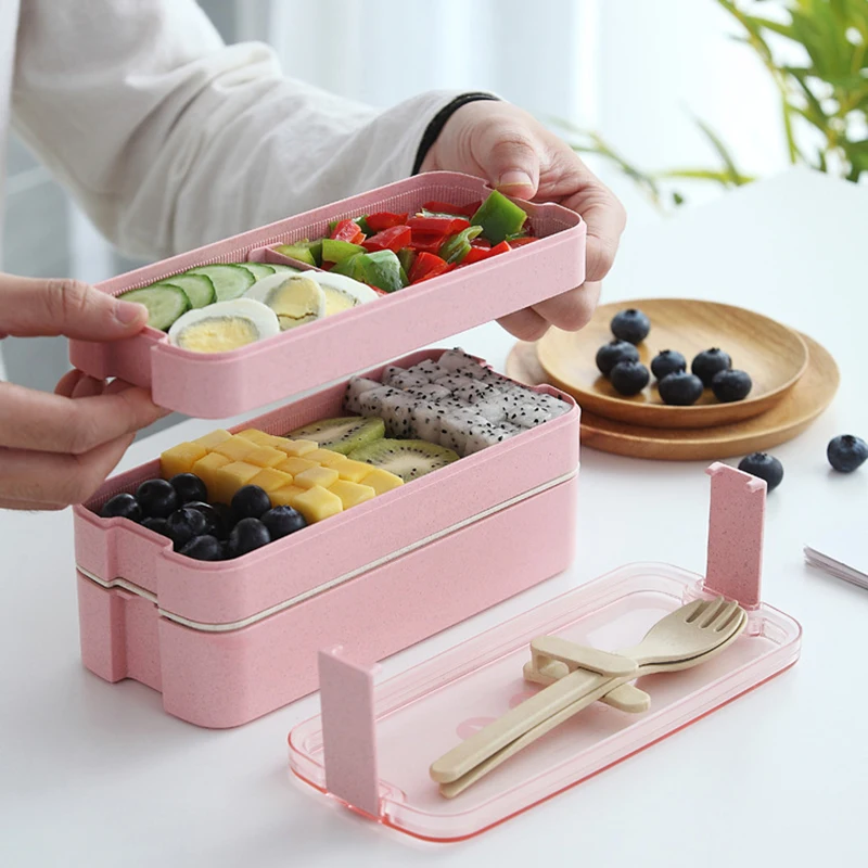 Ланч-бокс для здоровья коробка хранения Keuken аксессуары пластик Bolsa Almuerzo Bento Caja De |