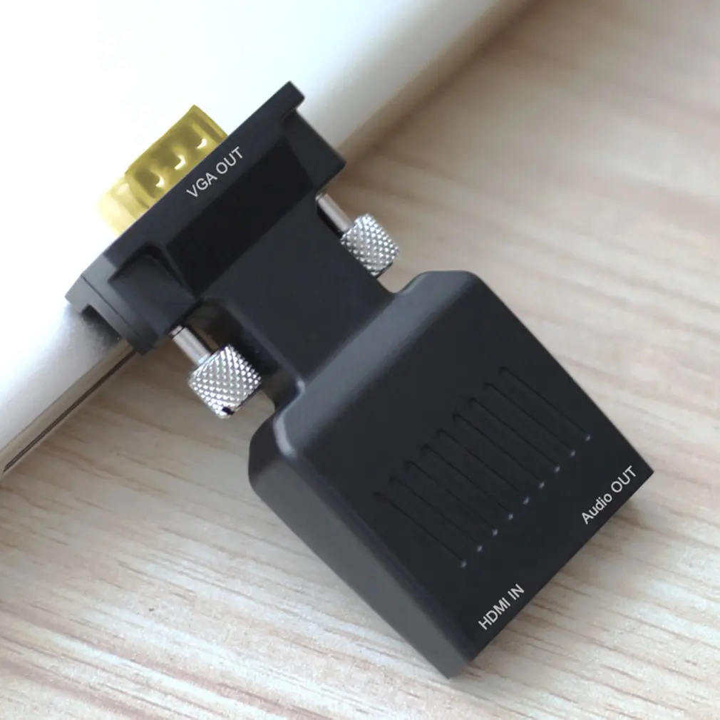 1080P HDMI Женский к VGA Мужской видео конвертер с аудио адаптер сигнала передачи для