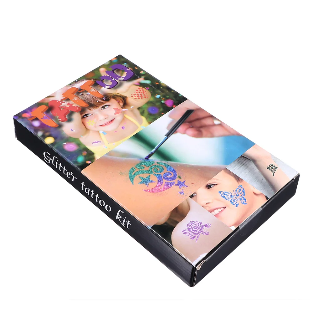 

1 Set Glitter Tattoos Kit Temporary Tattoos Face Painting Tattoos Decal