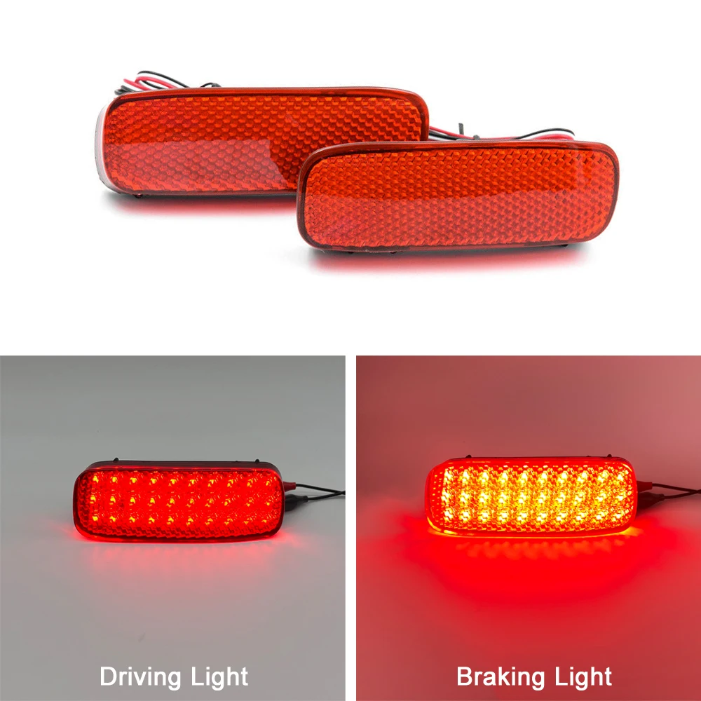 

Светодиодный фонарь для заднего бампера, 2 функции, задний стоп-сигнал, предупреждающий фонарь для Peugeot 107 206 607 для Citroen C1 C5 для Fiat Scudo