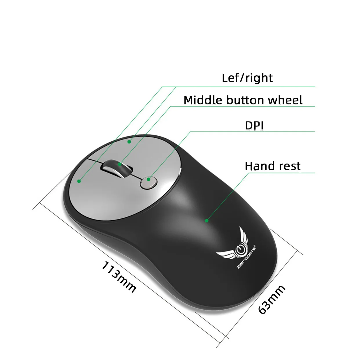 

Sensor Gaming Mouse 12000DPI 7 Programmable Buttons RGB Backlight Wired Mice with Fire Key For FPS Gamer