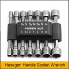 Набор головок и отверток, комплект из 14 насадок с шестигранной ручкой, без магнитного адаптера для электрошуруповерта