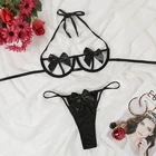 Красное сексуальное модное нижнее белье, женский кружевной комплект нижнего белья, ночное белье со стальными кольцами, подвязки, сексуальный комплект нижнего белья с бантом, женское белье