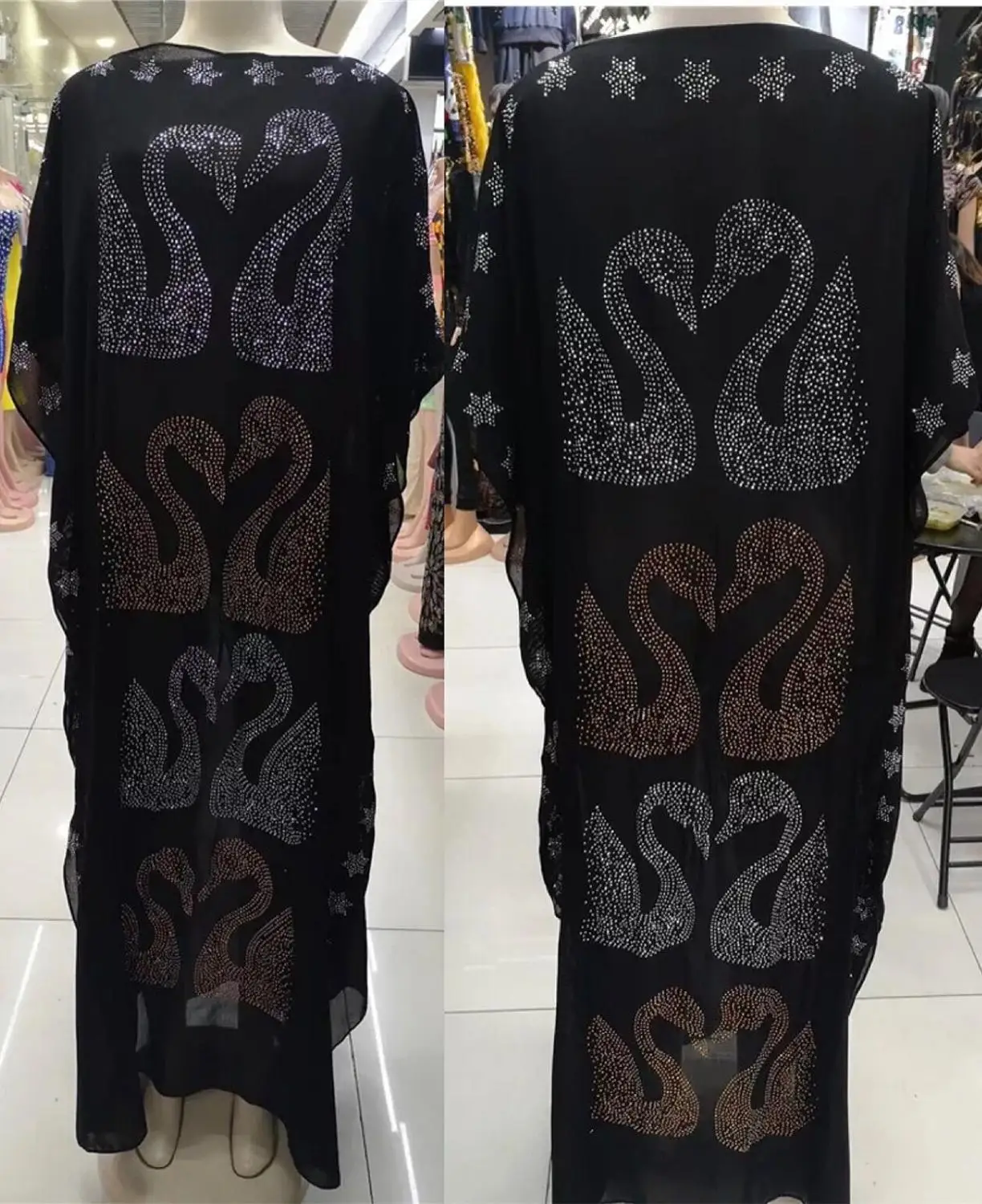 Длина платья: 145 см новые модные платья женские длинные с принтом Дашики цветным