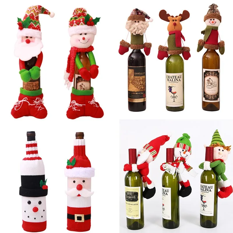 1 шт крышка для бутылки с красным вином сумки Рождественский Декор обеденного