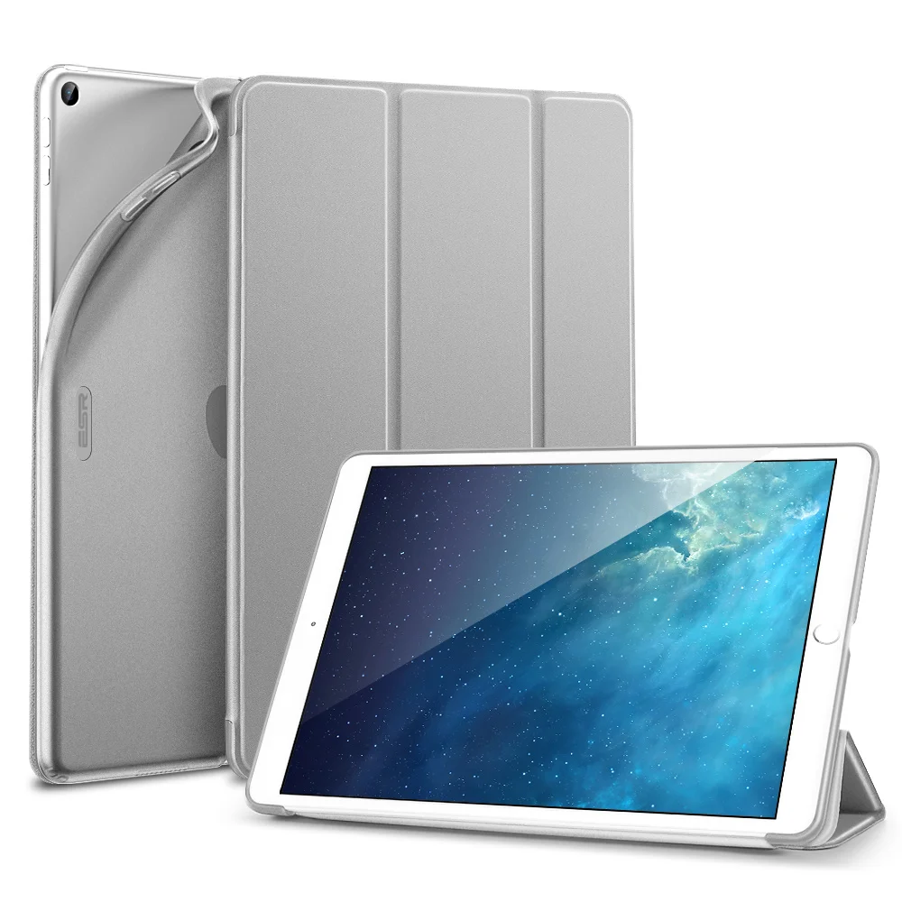 Тонкий умный чехол ESR Rebound для iPad 7th Gen, гибкий чехол из ТПУ с прорезиненным покрытием, чехол-накладка для iPad 7 10," Folio