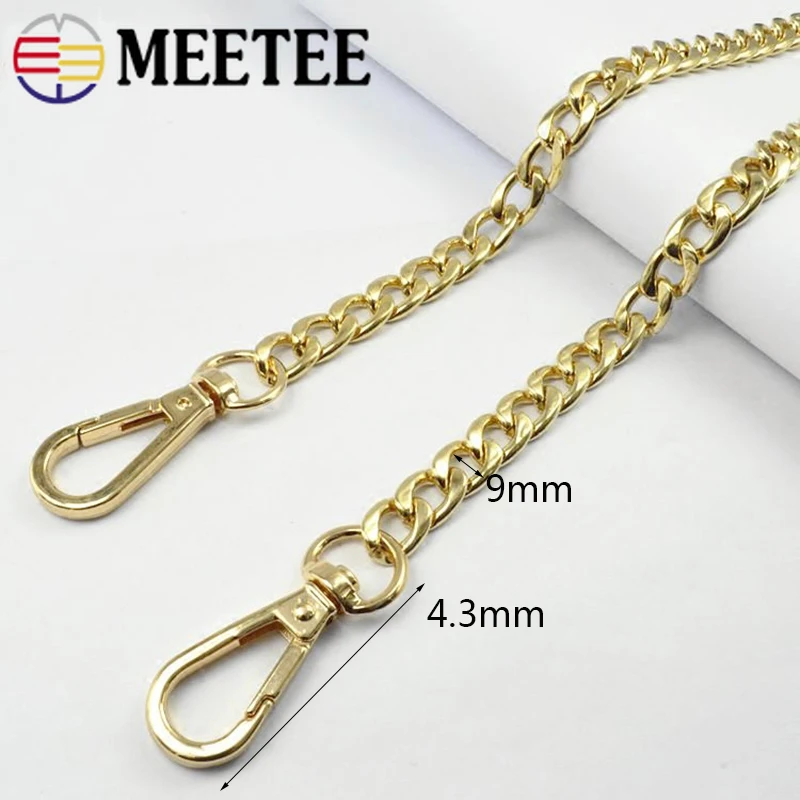 1 шт. 120 см сменный ремешок для женской сумочки металлические цепи с пряжками