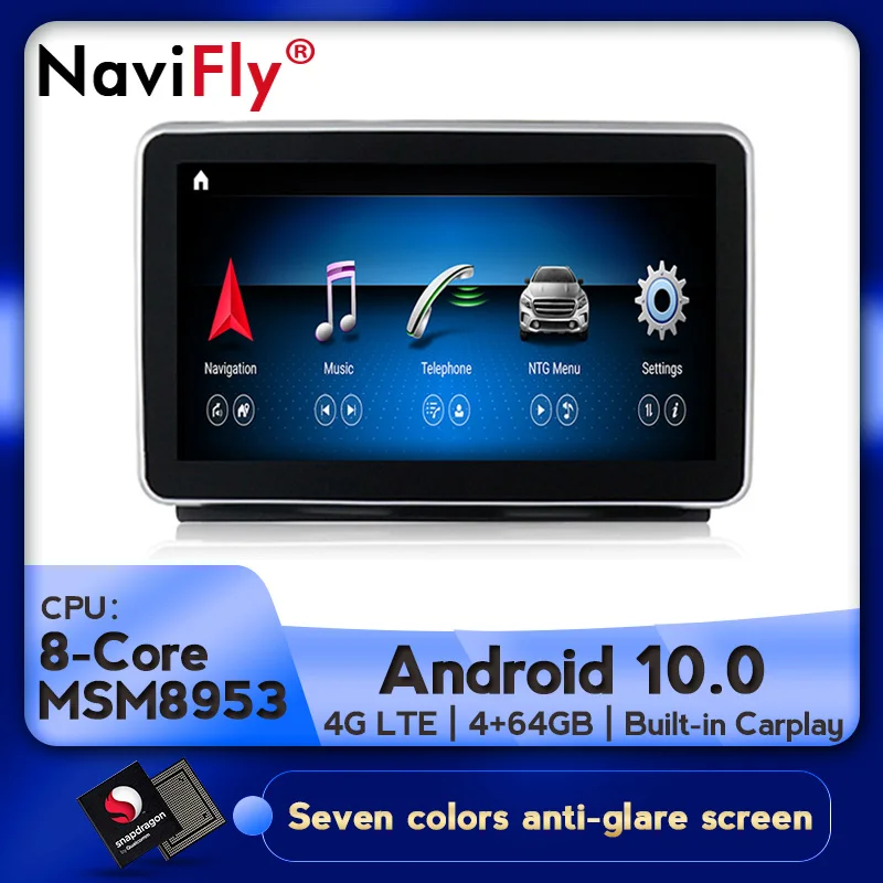 NaviFly для Mercedes Benz ML W166/GL X166 ML320 ML350 ML400 ML500 2013 2015 NTG 4 5 Android 10 0 Автомобильный