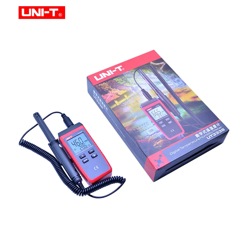 

UNI-T UT333S Mini Temperature Humidity Meter Non Contact Thermometer Outdoor Hygrometer Overload Indication LCD Backlight