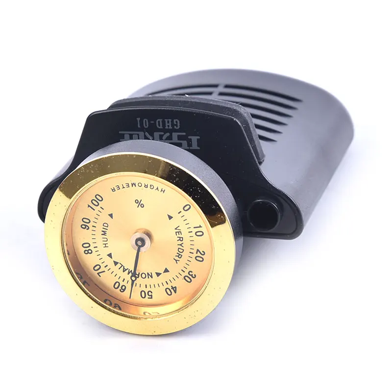 Гитарный увлажнитель Портативный гигрометром декоративные часы для ABS + металл