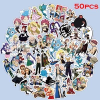 50pcs anime fairy tail stickers waterproof classic toy stickers car bike travel luggage phone guitar laptop fridge decal