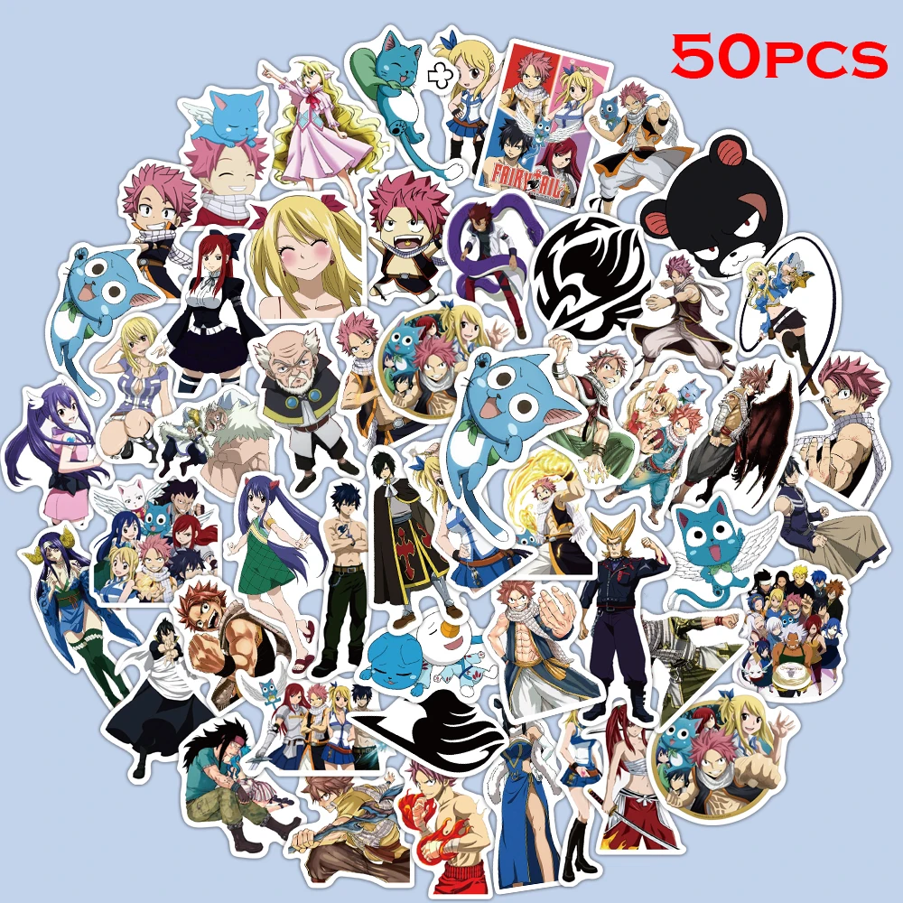 50 шт. в стиле аниме Fairy Tail наклейки Водонепроницаемый Классические игрушки мини