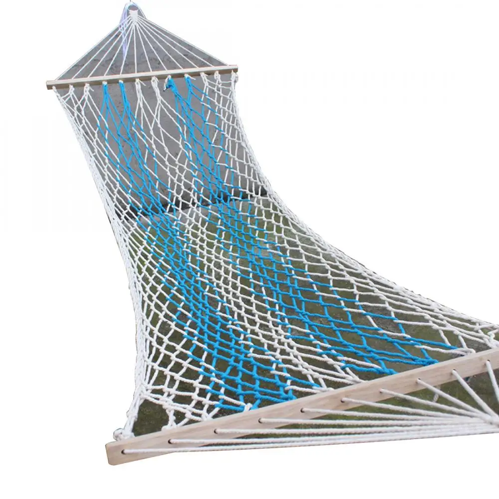 

1pc Portable Mesh Hammock Nylon Swing Leisure Hanging Net Sleeping Bed For Outdoor Travel Camping Garden Beach Outdoor Furniture