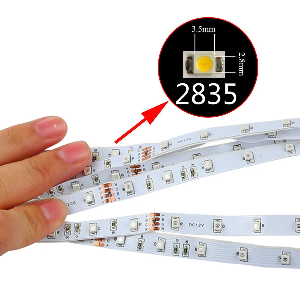 Светодиодсветильник лента 5 м 10 15 luces Светодиодная RGB 12 в светильник вая полоса SMD