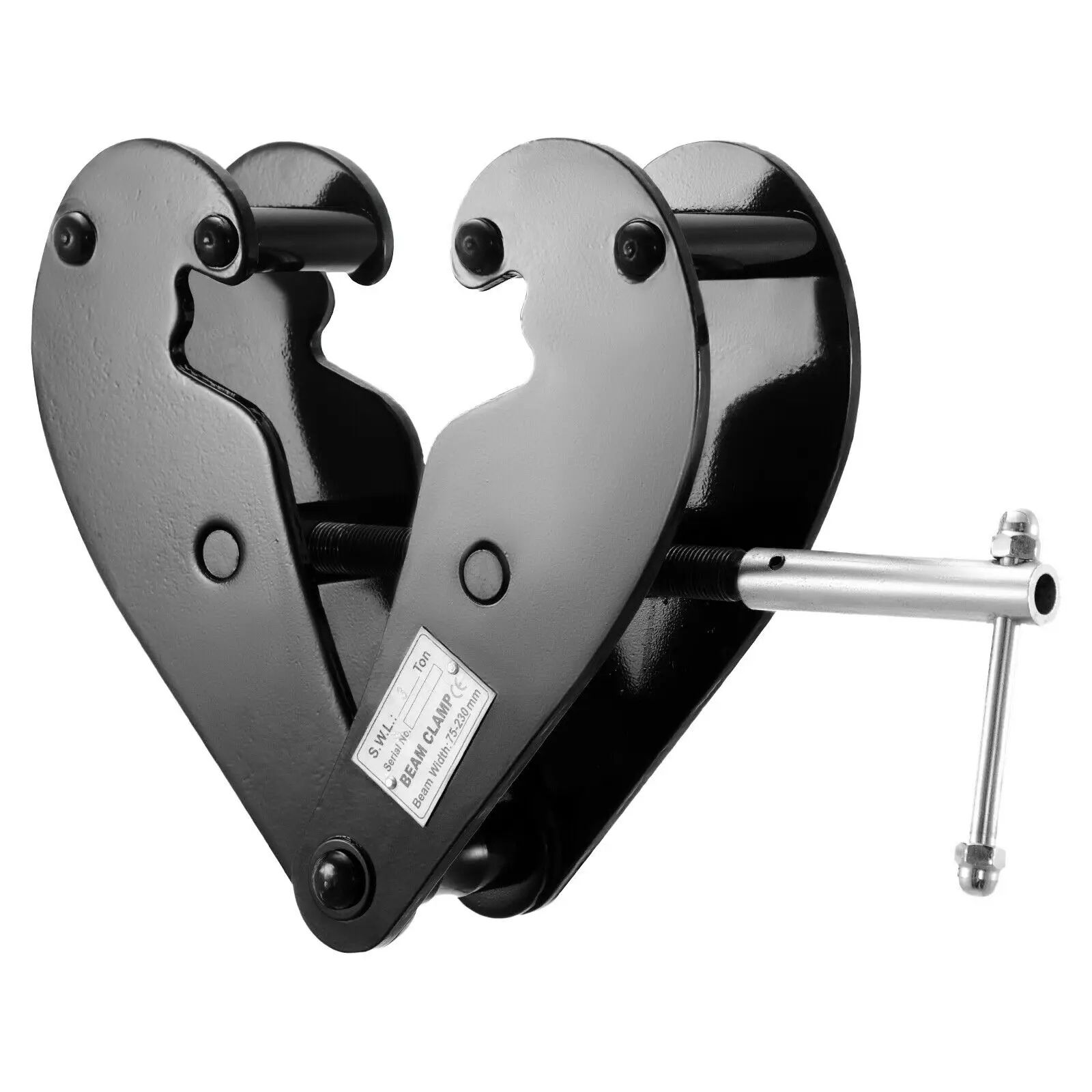 3000 кг черный балочный зажим 80-320 мм стальной для такелажа | Бытовая техника
