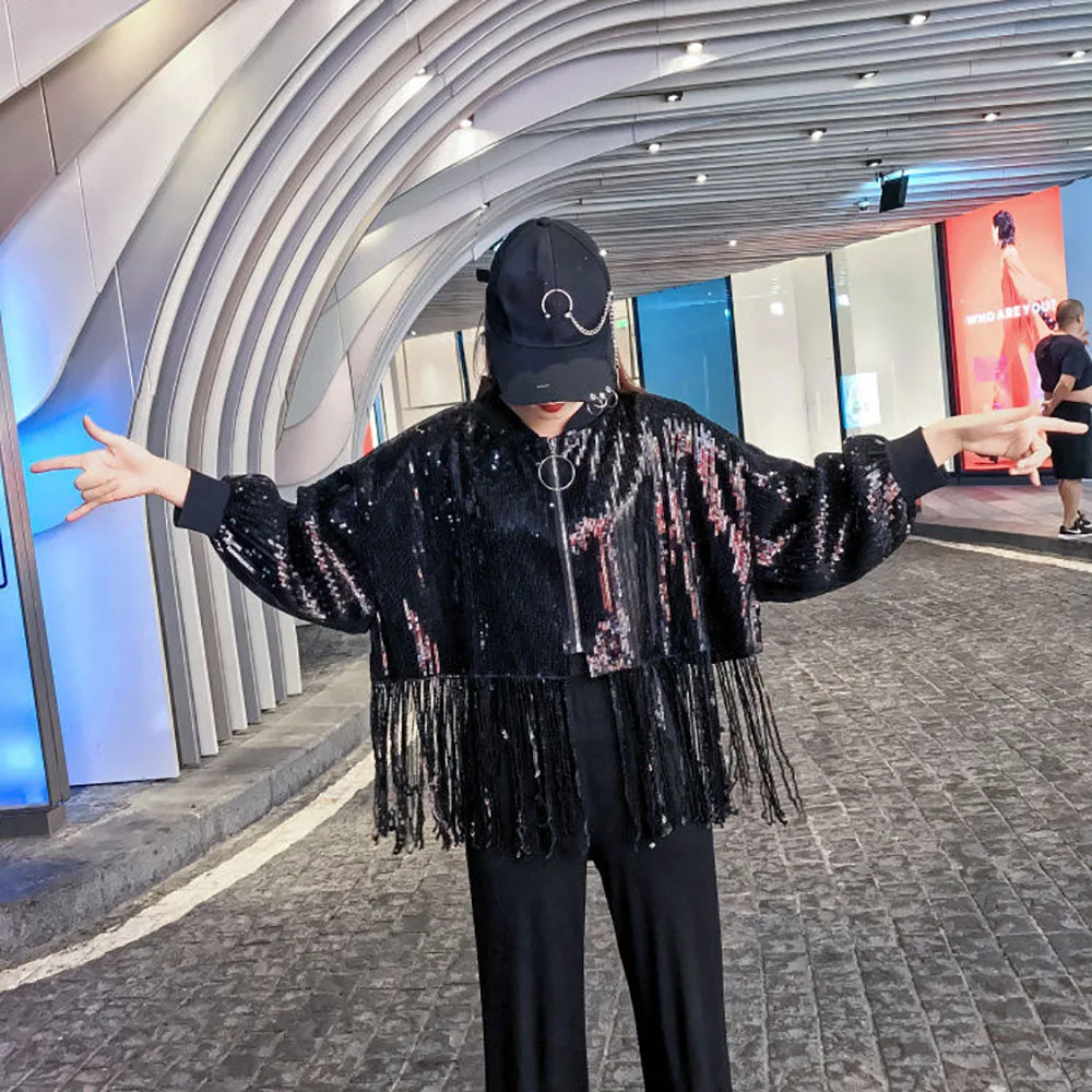 Черный свитшот на молнии Повседневная школьная одежда Толстовки с капюшоном