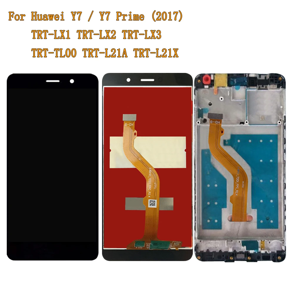 Новый ЖК-дисплей для Huawei Y7 / Prime 2017 Nova Lite + TRT-LX2 TRT-LX1 TRT-LX3 L21X ЖК сенсорный экран