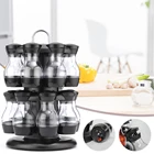 816 шт. вращающаяся подставка для специй с емкости для хранения специй приправы контейнеры для приправ Набор для соль перец Чили спрей бутылки Кухня Органайзер