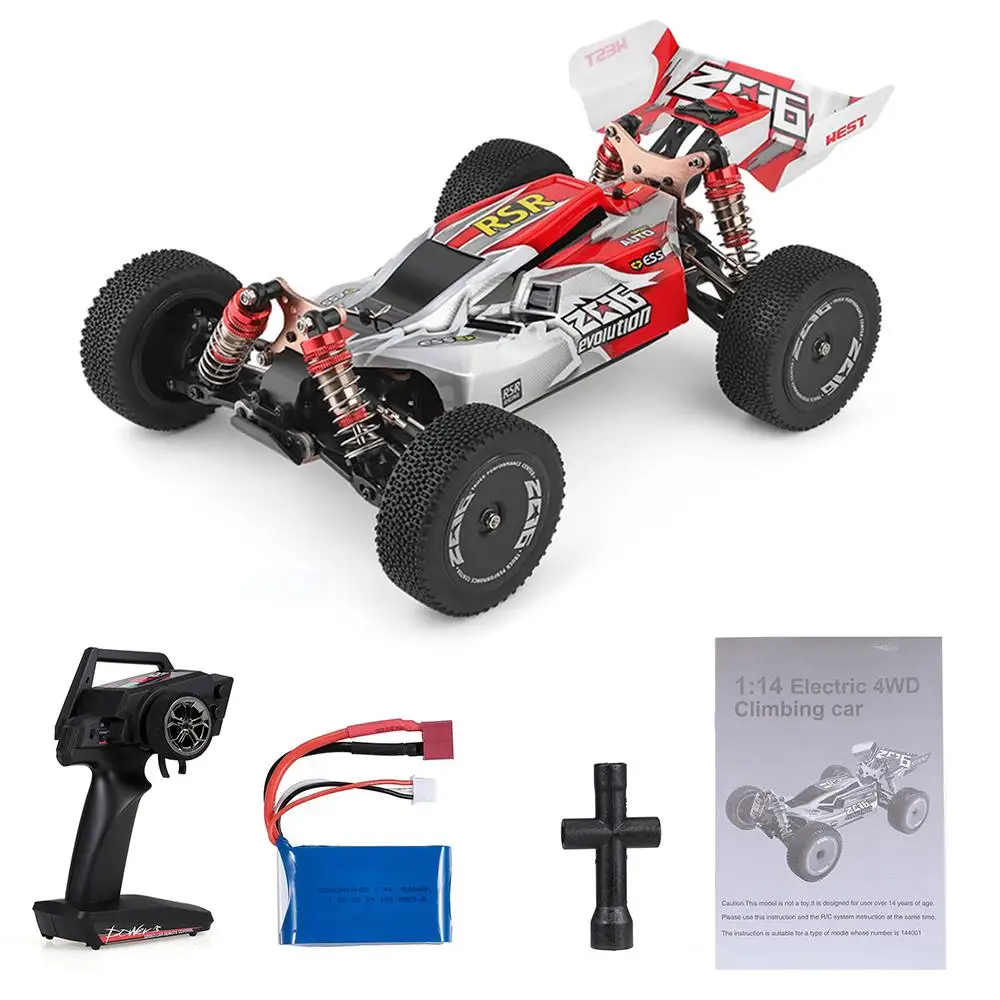 

WLtoys 144001 1/14 2.4G Racing RC Car Competition 60km/h Metal Chassis 550 brushed OffRoad Car Quality Assurance For Kids Gift
