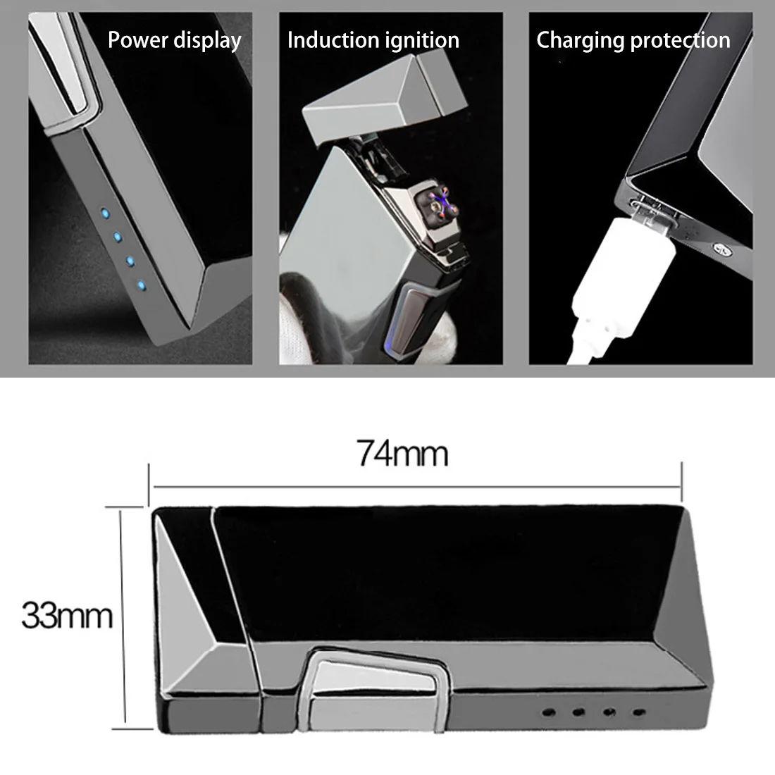 

Windproof Arc Usb Lighter Metal Survival Lighters Plasma Lighter Survival Lighters Gadgets for Men