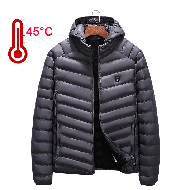 Новая зимняя мужская куртка KENNTRICE с подогревом и умным термостатом Usb легкие