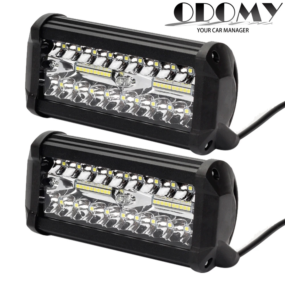 

ODOMY Car LED Work Light Bar Spot Flood Beams Combo Offroad Truck Waterproof Driving Lamp Driving Work Lamp Offroad Roof Lights