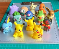 takara tomy pokemon action figure can be pinched soft rubber doll gacha toy grooveey pikachu sobble mimikyu rare model ornaments