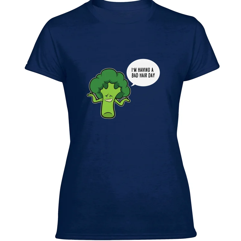 Модная мужская футболка из брокколи с надписью Bad Hair Day потрясающая Мужская S-5xl