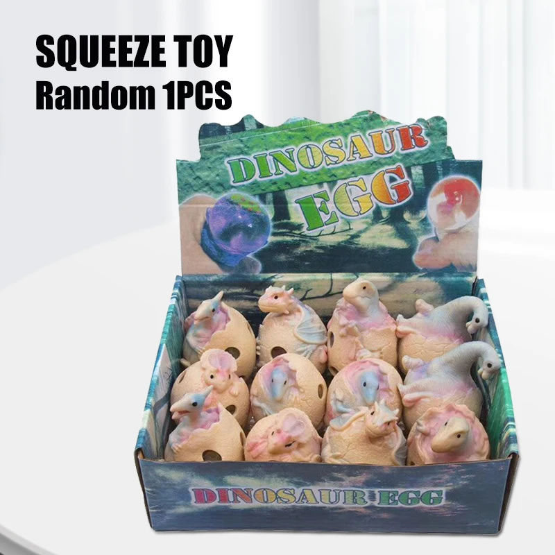 

Squeeze Stress Toy Dinosaur and Egg Decompression Toy with Built-in Mini Dinosaur Soft Hand Exercise Tool PR Sale