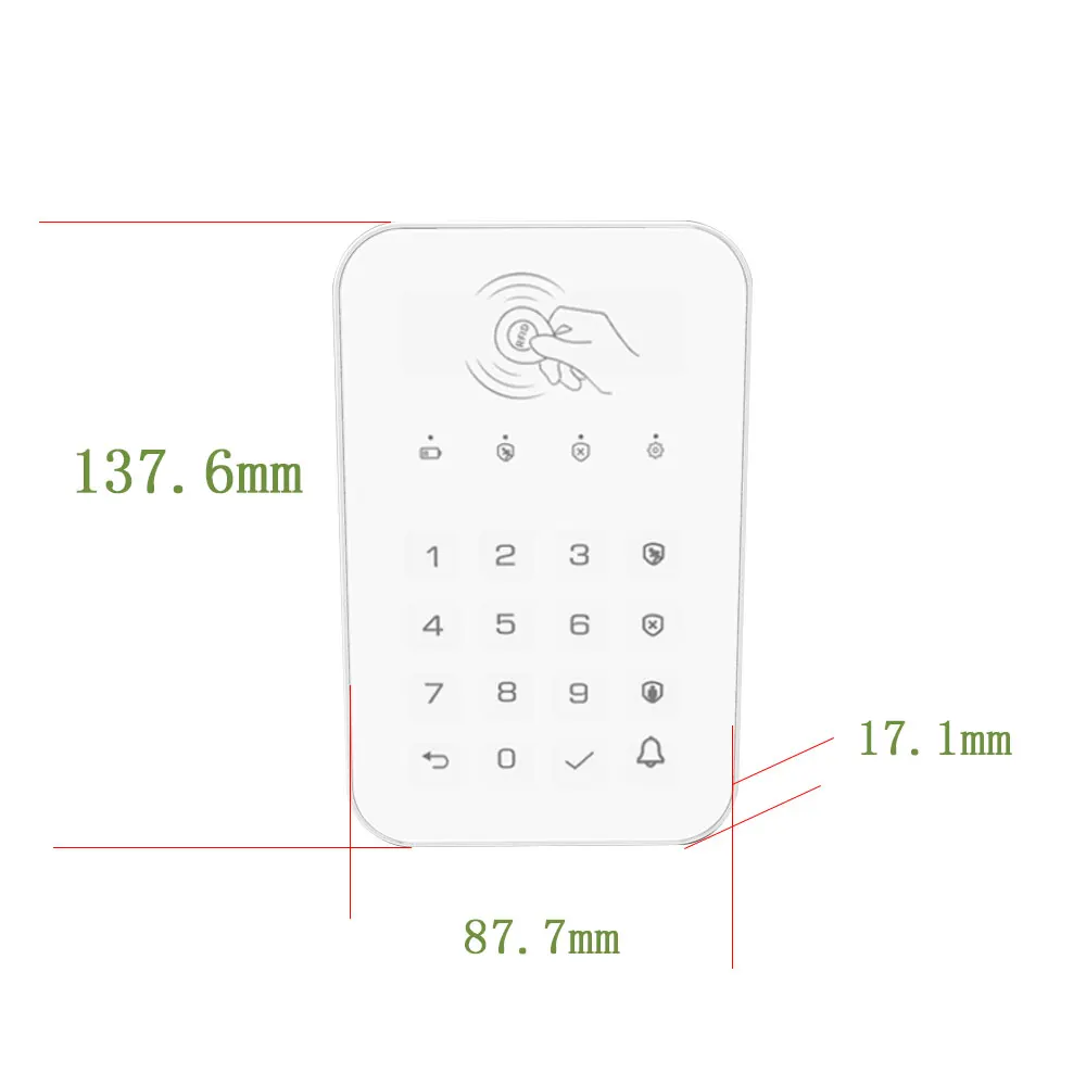 Tugard Gsm сигнализация Беспроводная Клавиатура RFID карта клавиатура для охранной