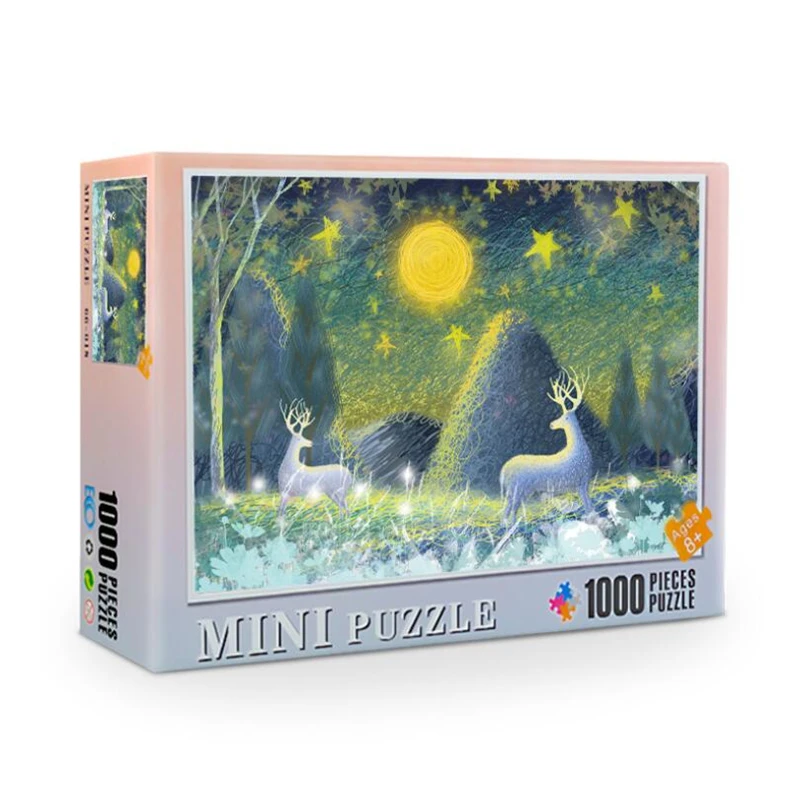 Можно на заказ головоломки 1000 шт. деревянные сборки изображения игрушки для