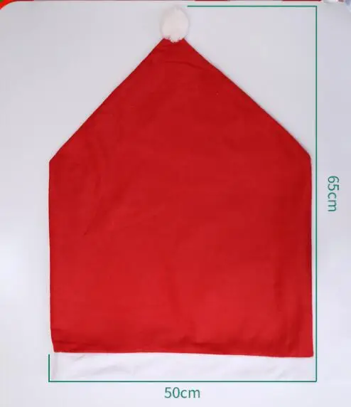 1 шт. новый Санта Клаус крышка стула Рождественский обеденный стол вечерние