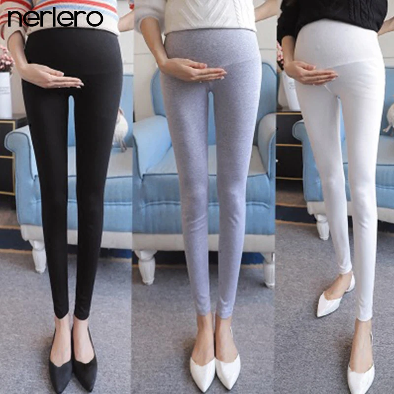 Леггинсы для беременных осенние модные обтягивающие леггинсы с заниженной