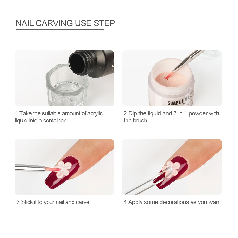 

Nail Dipping Powder Shelloloh 12Colors All For Manicure Tools Nail Art Decorations 1PC Holographic Dipping Powder For Nails Tool