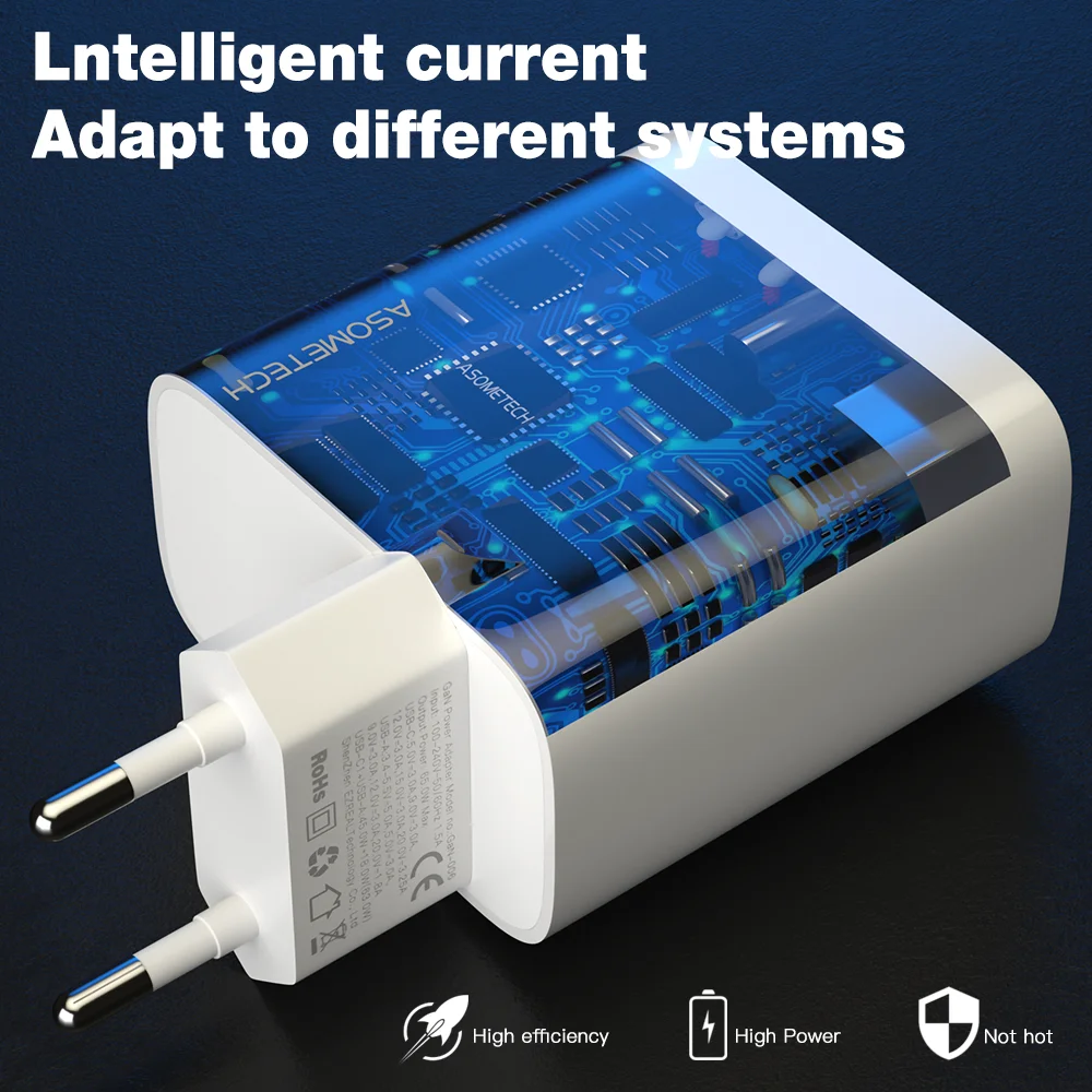 65w ган зарядное устройство с д