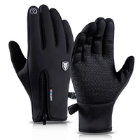 cycling gloves male outdoor windproof waterproof touch screen female full finger sports winter warm fleece ski riding gloves