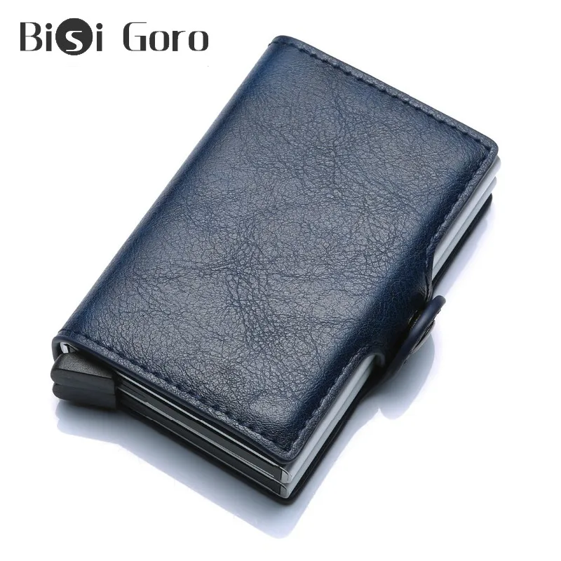 BISI GORO высокое качество кошельки для мужчин короткие Rfid карты кошелек сумка денег