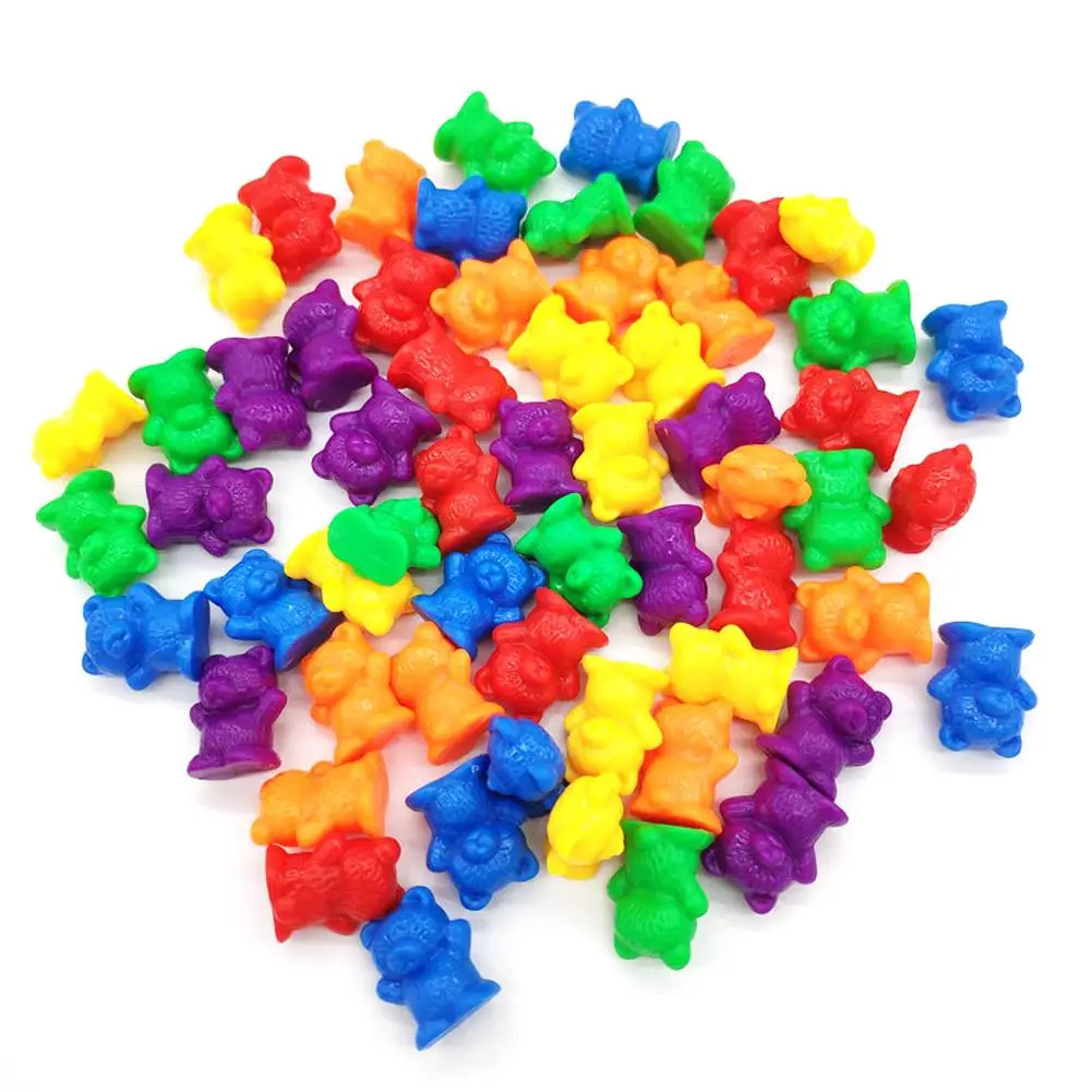 

Children Montessori Toy 1 set Bear Weights Set Counting Learning Funny Montessori Teaching Aids Early Education Toy for Toddlers