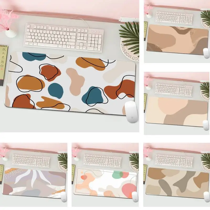 

Абстрактный эстетический прочный резиновый коврик для мыши L большой геймерский коврик для клавиатуры ПК настольный коврик для компьютера ...