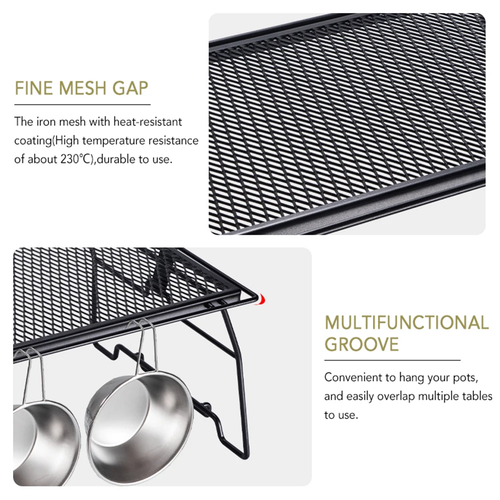 

Folding Table Multifuntional Camping Desk Folding Burner Stove Stand Outdoor Pot Stove Holder