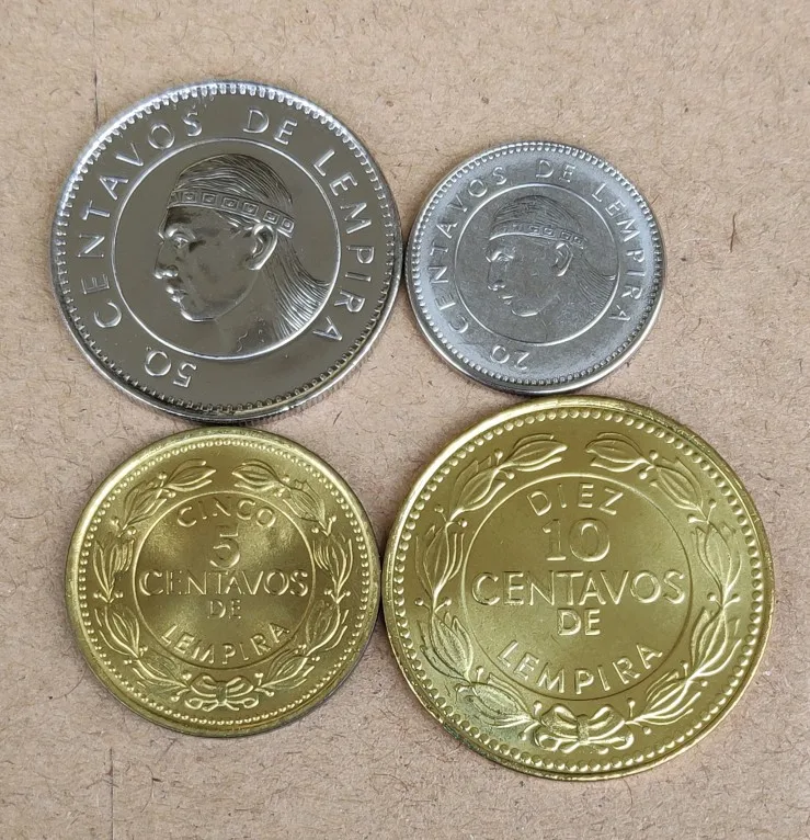 Гондурас 5 центов 10 центов 20 центов 50 центов 4 pieces18-26mm Америка монеты новая Оригинальная монета Unc памятные Edition 100% реальные
